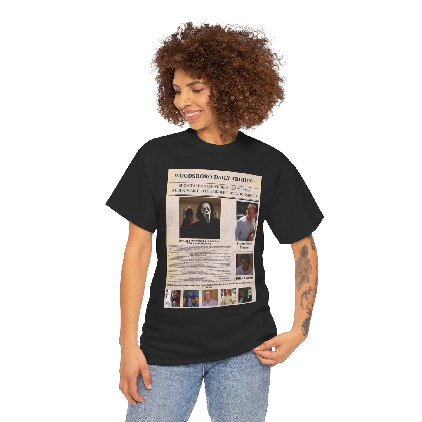 Scream 1 Newspaper Shirt Unisex