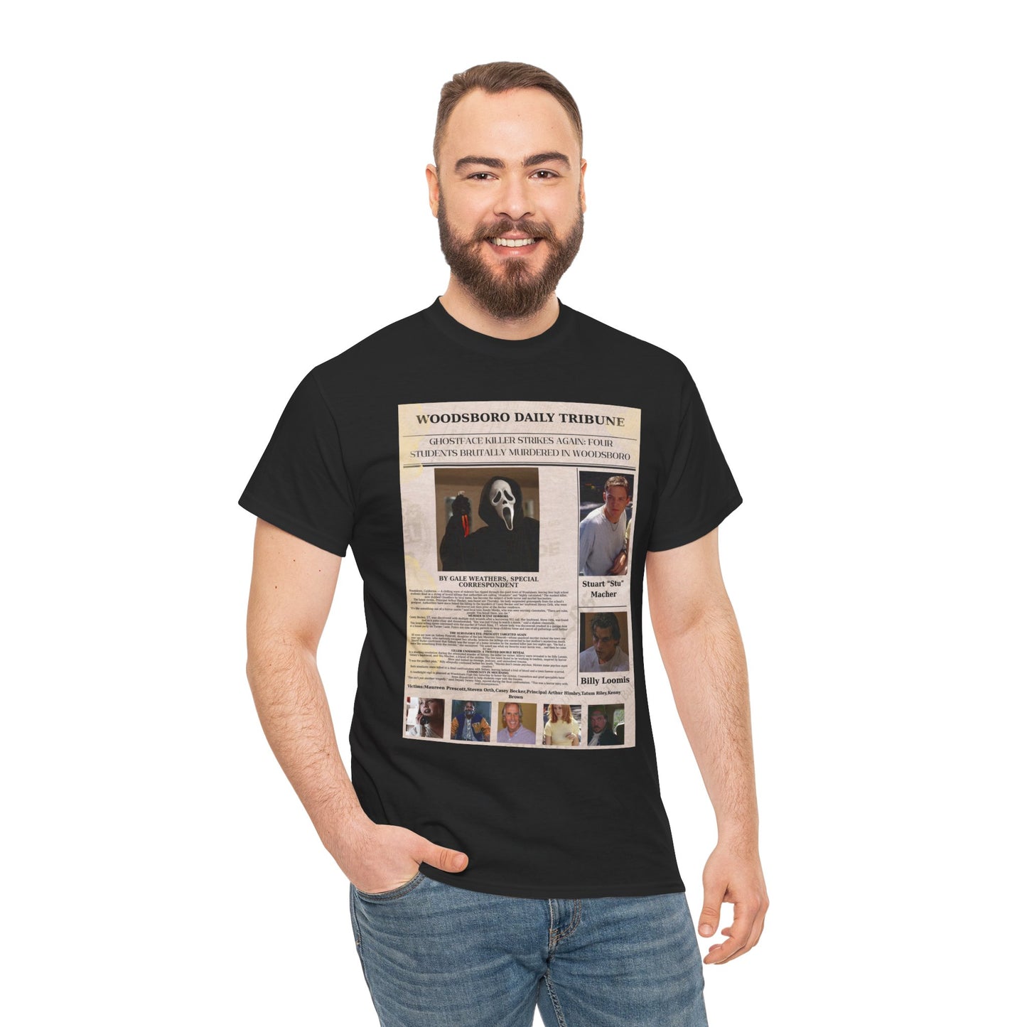 Scream 1 Newspaper Shirt Unisex