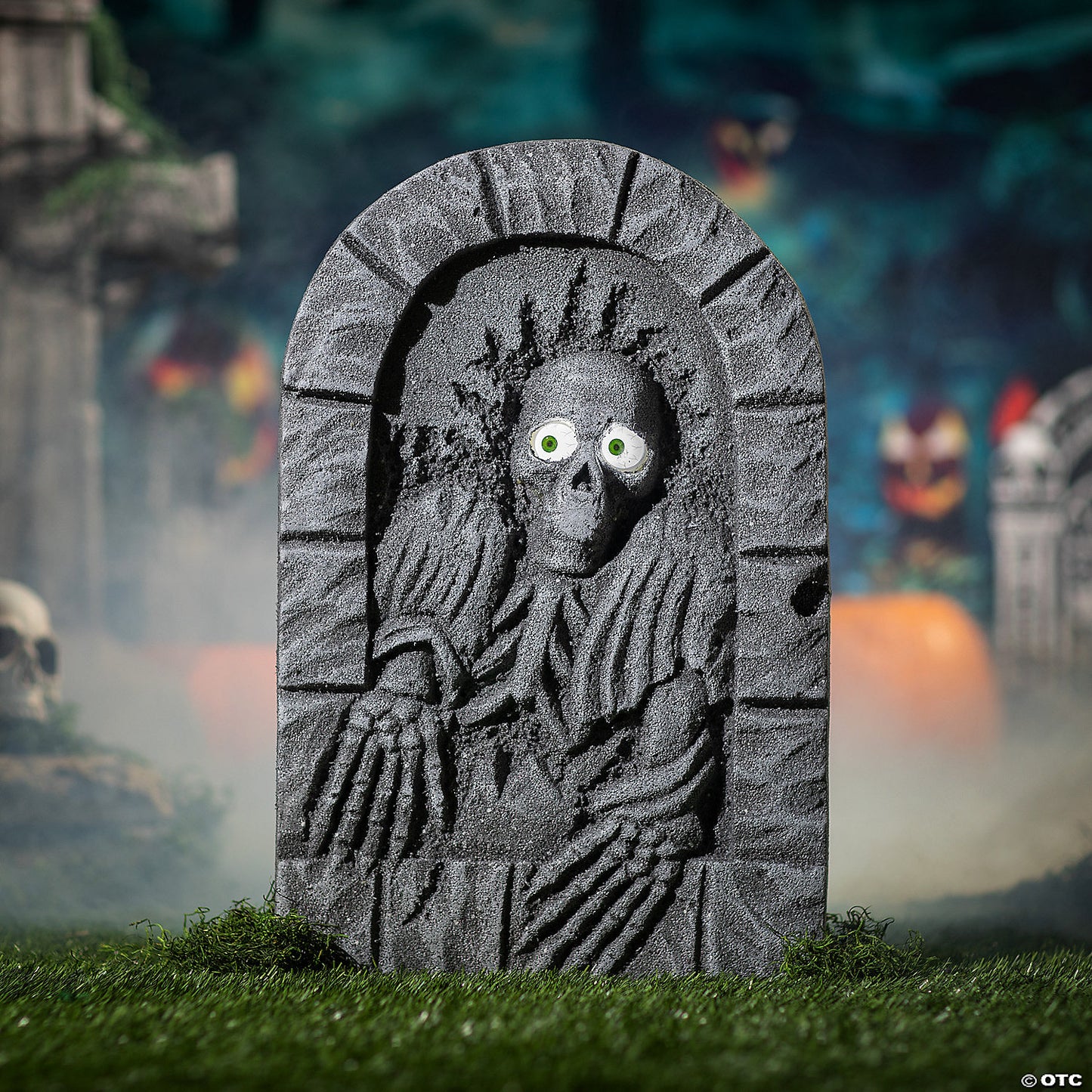 Tombstone With Moving Eyes