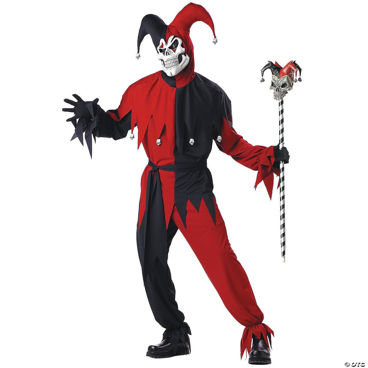 Men's Deluxe Evil Jester Costume - Small