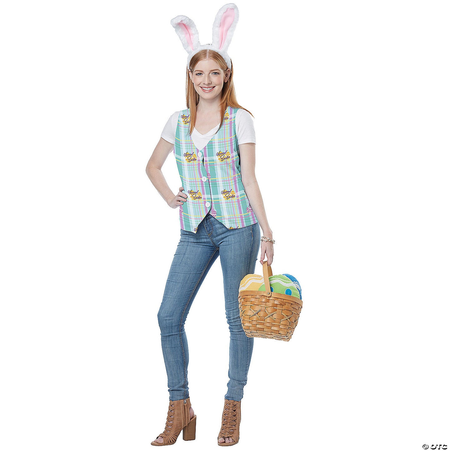 Women's Easter Vest Costume Kit Sm/Md 6-10