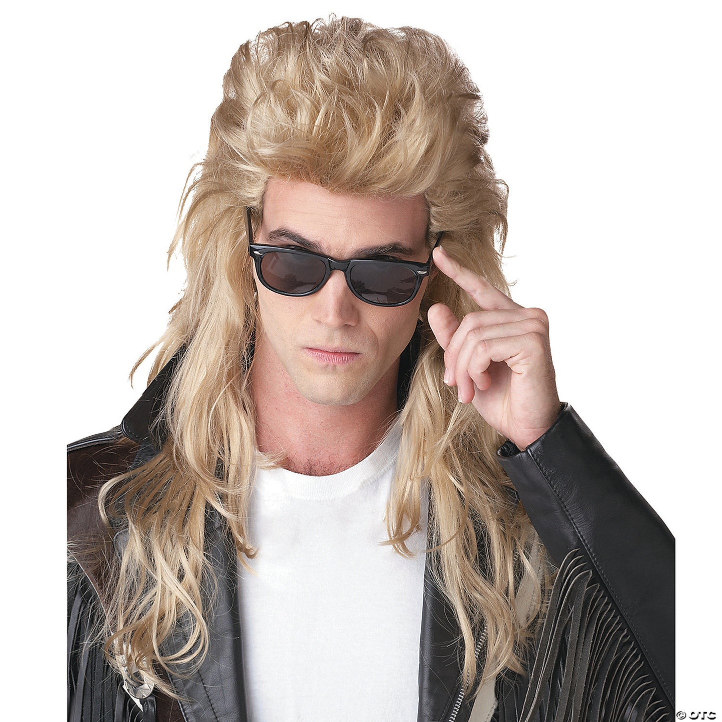 80's Rock Mullet Blonde Wig