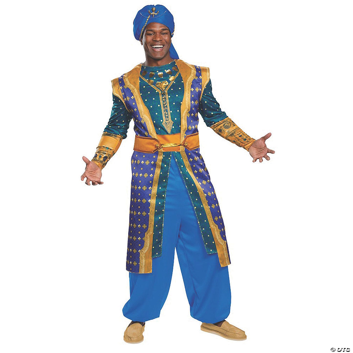 Men's Plus Size Deluxe Aladdin™ Live Action Genie Costume
