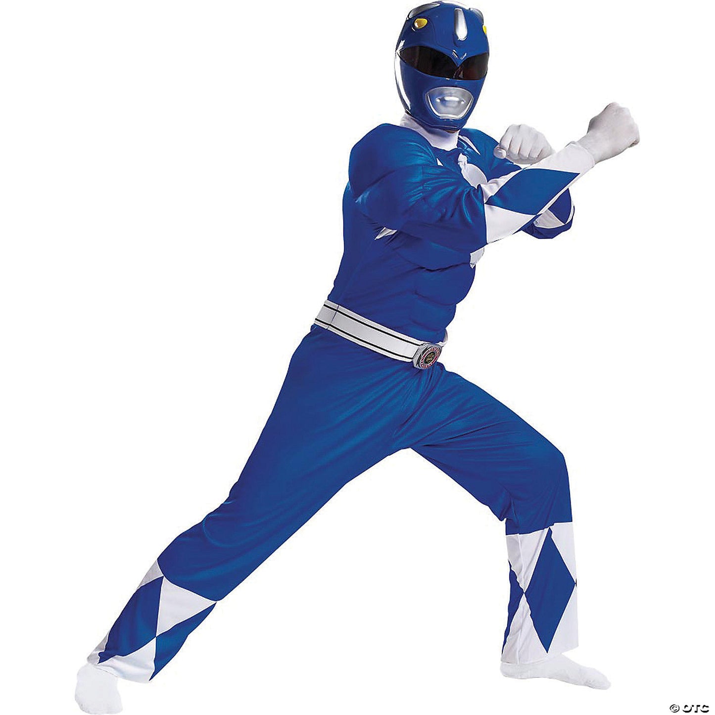 Men's Classic Muscle Mighty Morphin Power Ranger Blue Ranger – Large