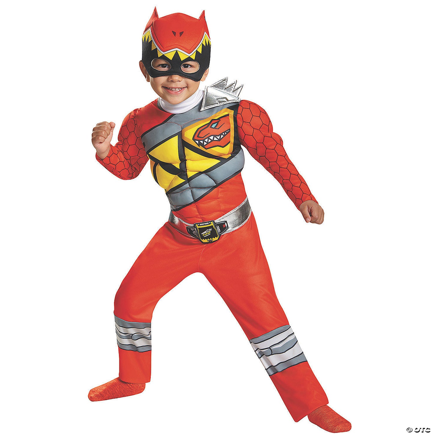 Toddler Boy's Classic Muscle Red Ranger Dino Costume