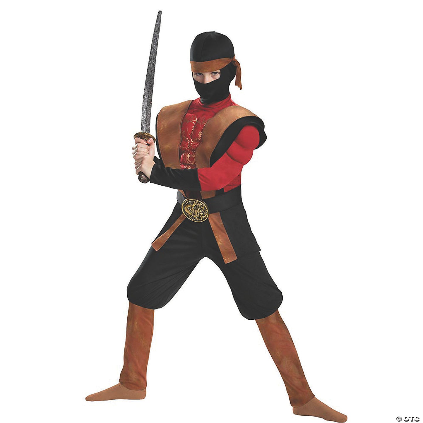 Boy's Muscle Ninja Warrior Costume - Small