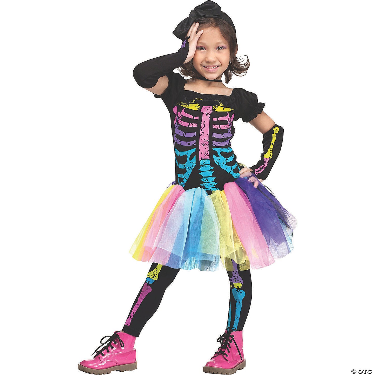 Toddler Girl’s Funky Punk Bones Costume - 3T-4T