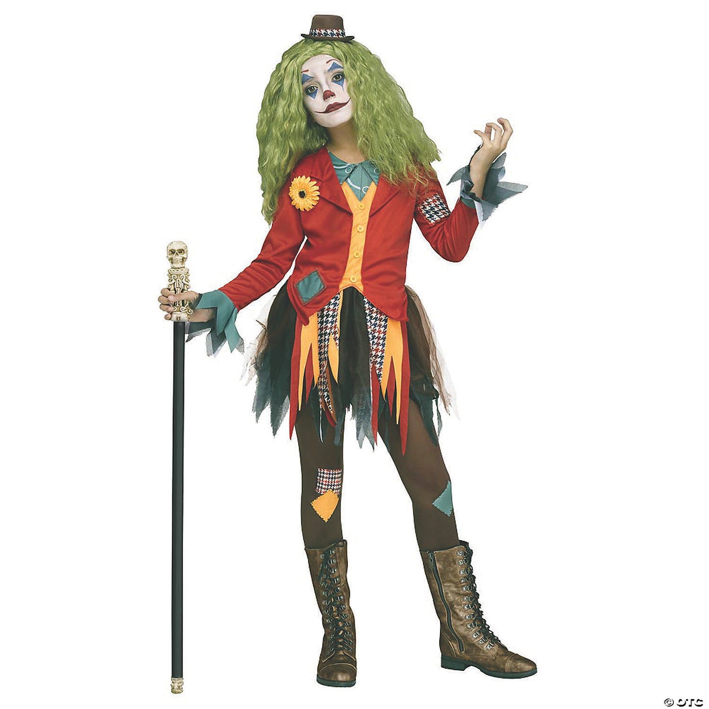 Girl's Rowdy Clown Costume - Medium