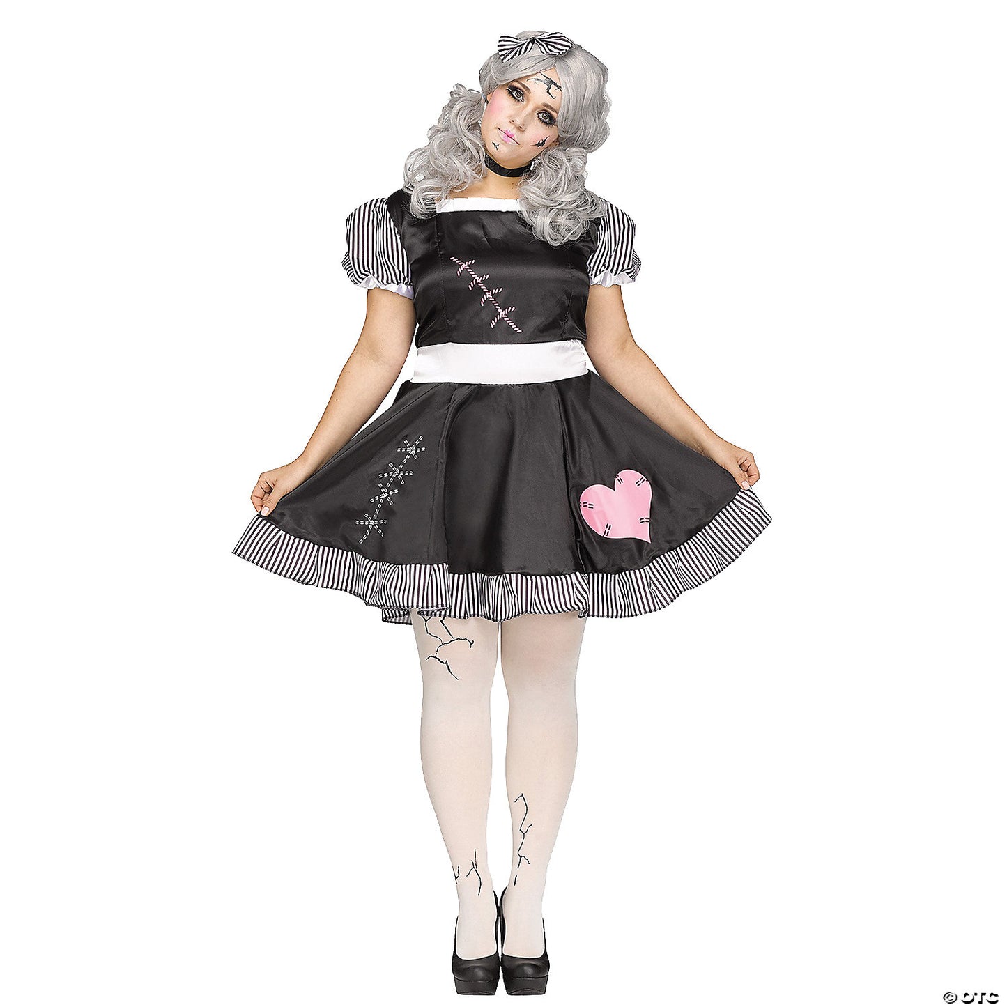 Women's Plus Size Broken Doll Costume