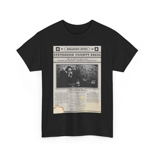 Scary Movie Ghostface Newspaper Shirt Unisex