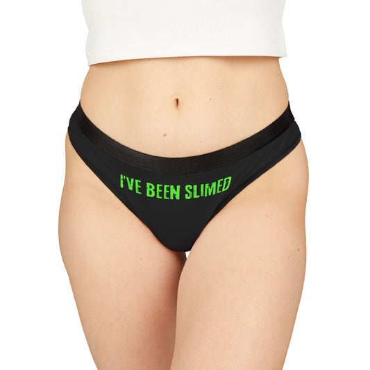 "I've Been Slimed" with Slimer Backing Women's Thong