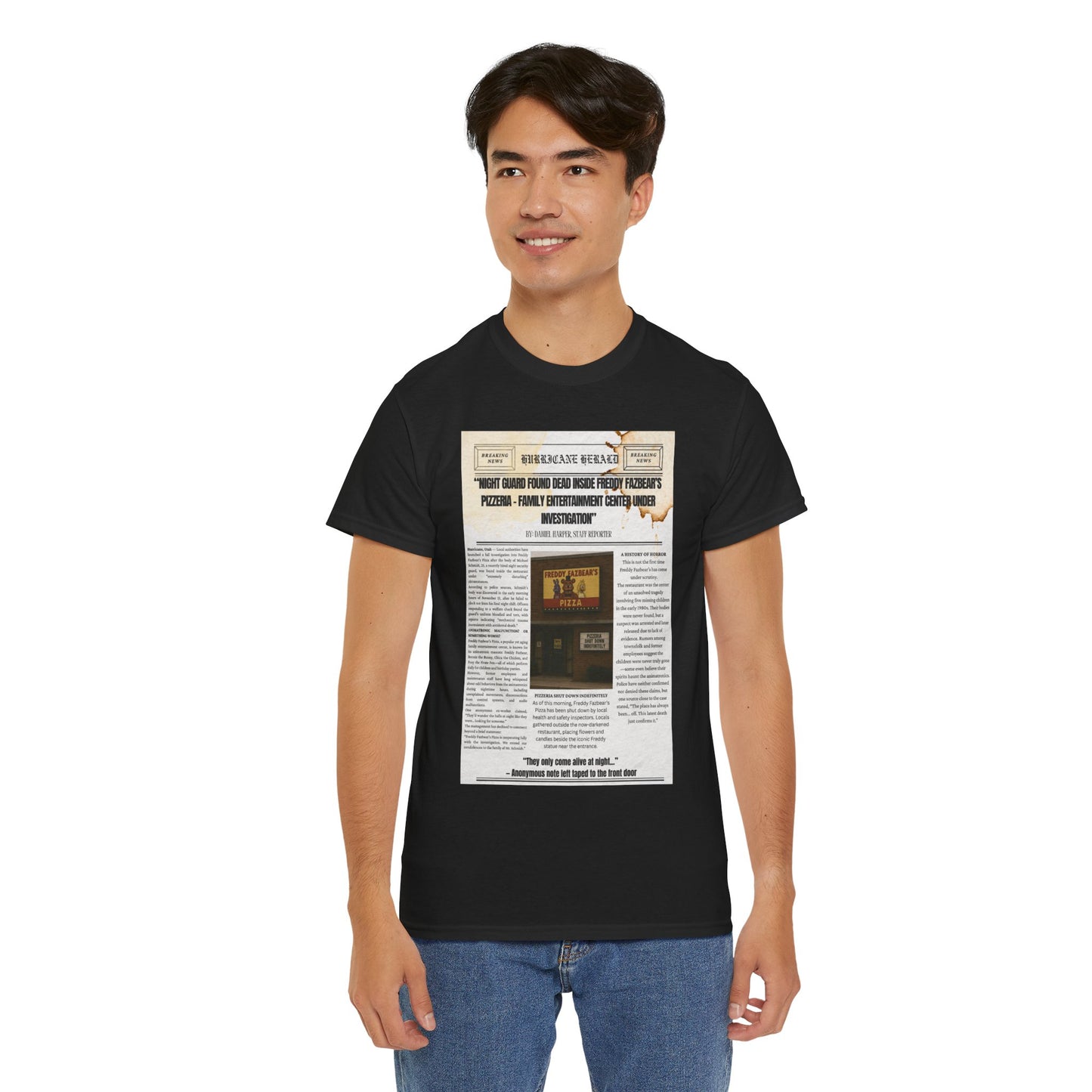 Five Nights At Freddy's Newspaper Shirt Unisex