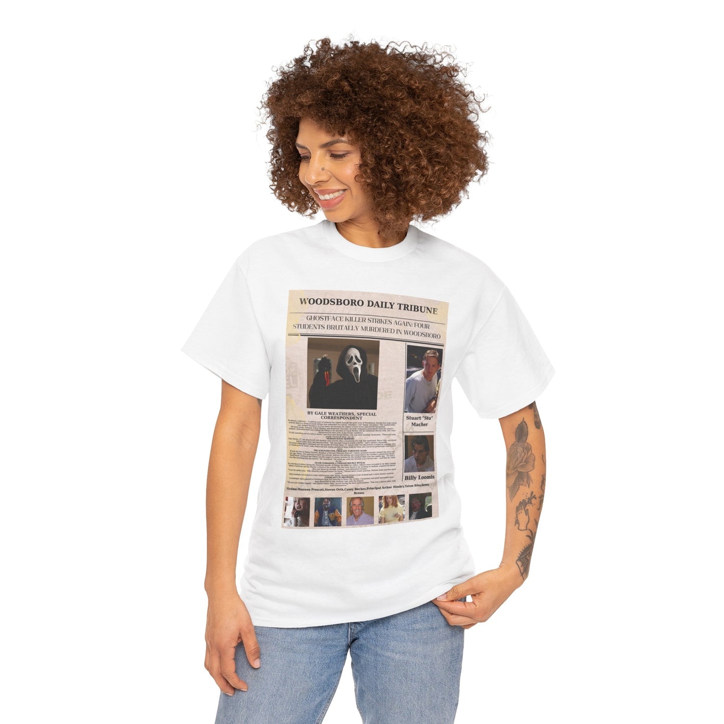 Scream 1 Newspaper Shirt Unisex
