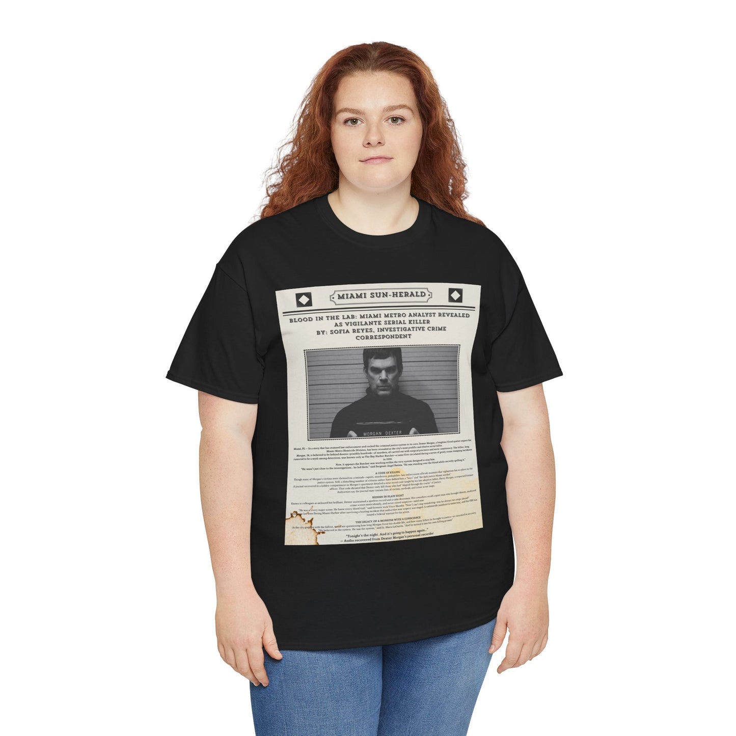 Dexter Newspaper Shirt Unisex
