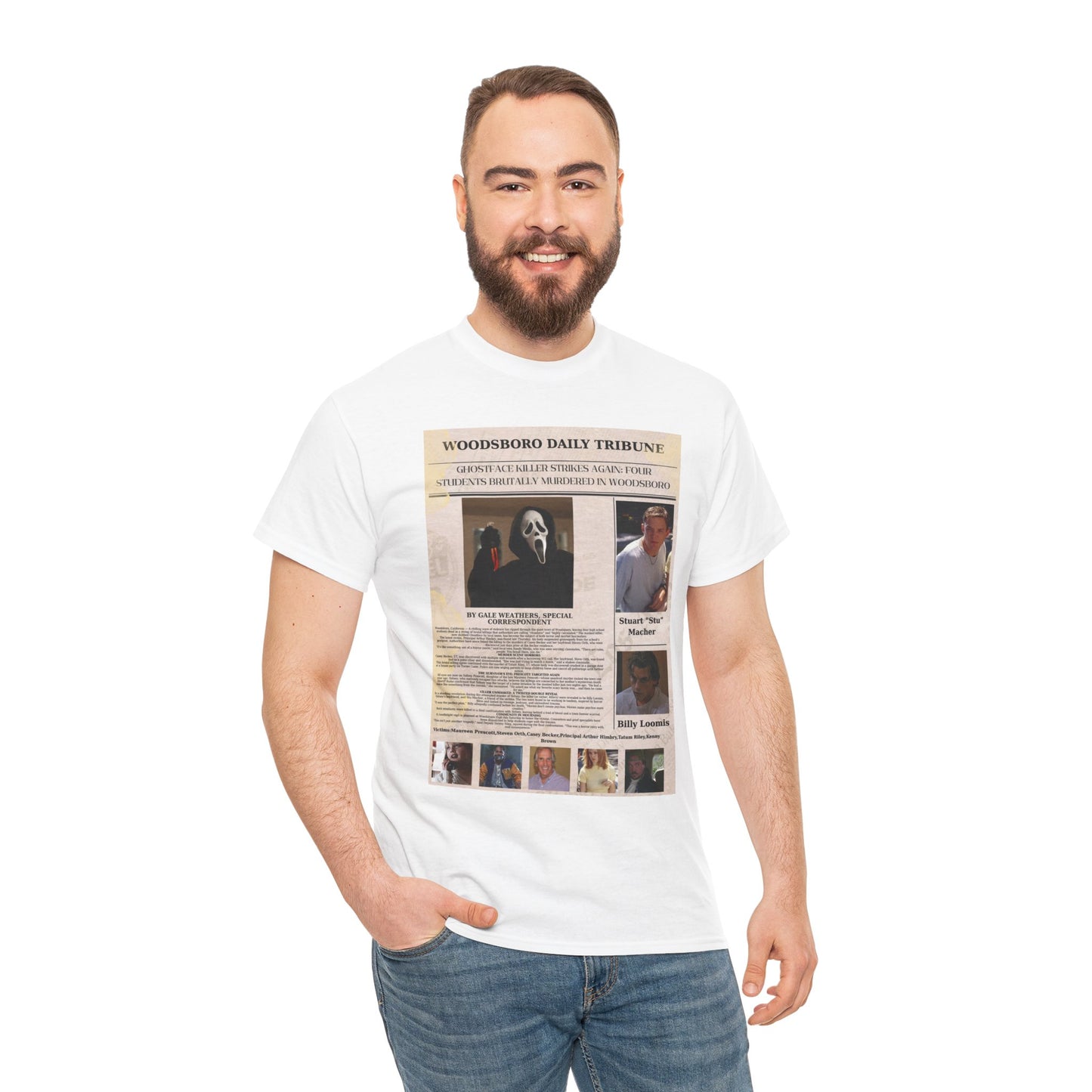 Scream 1 Newspaper Shirt Unisex