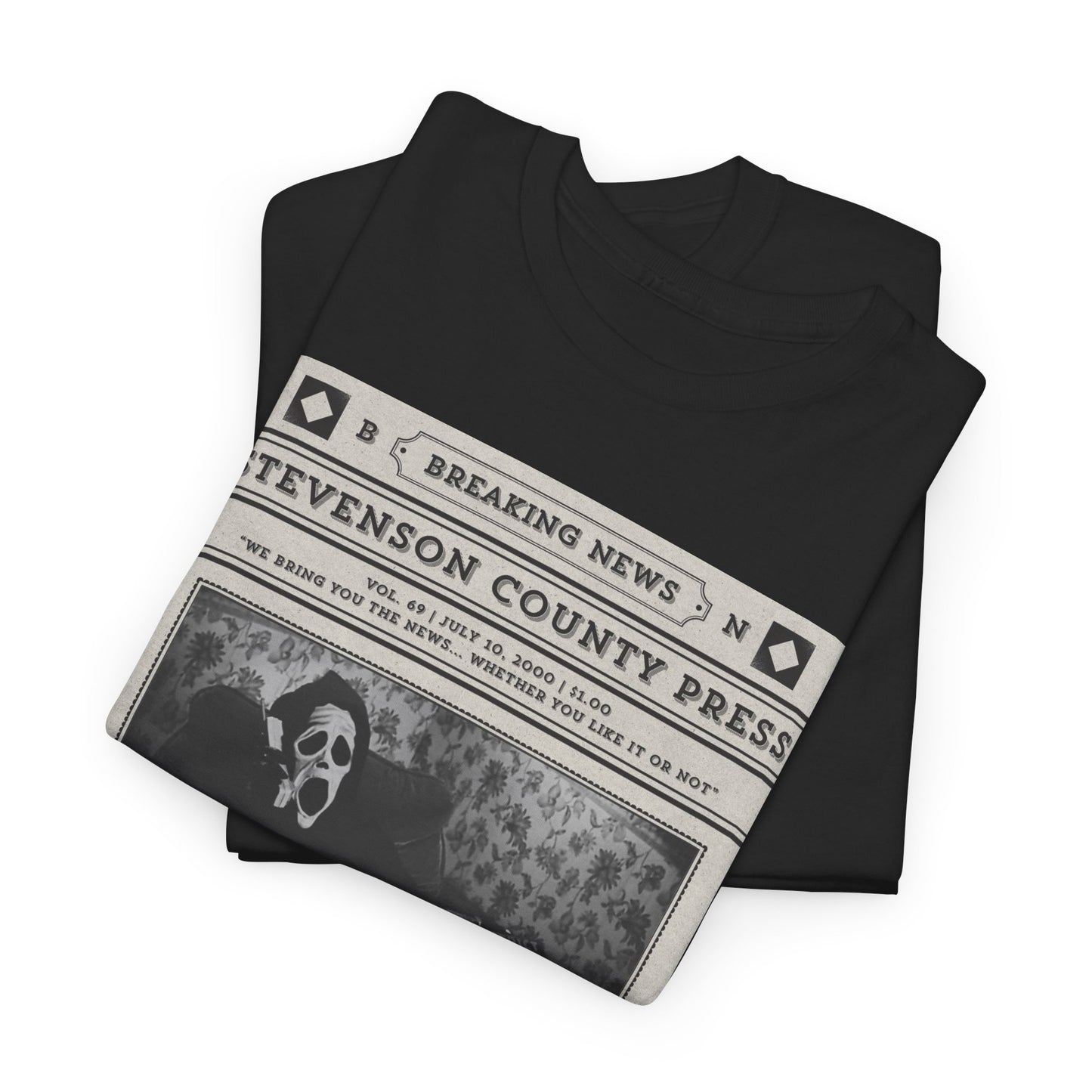 Scary Movie Ghostface Newspaper Shirt Unisex