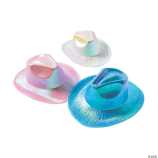 Adult's Iridescent Cowboy Hats