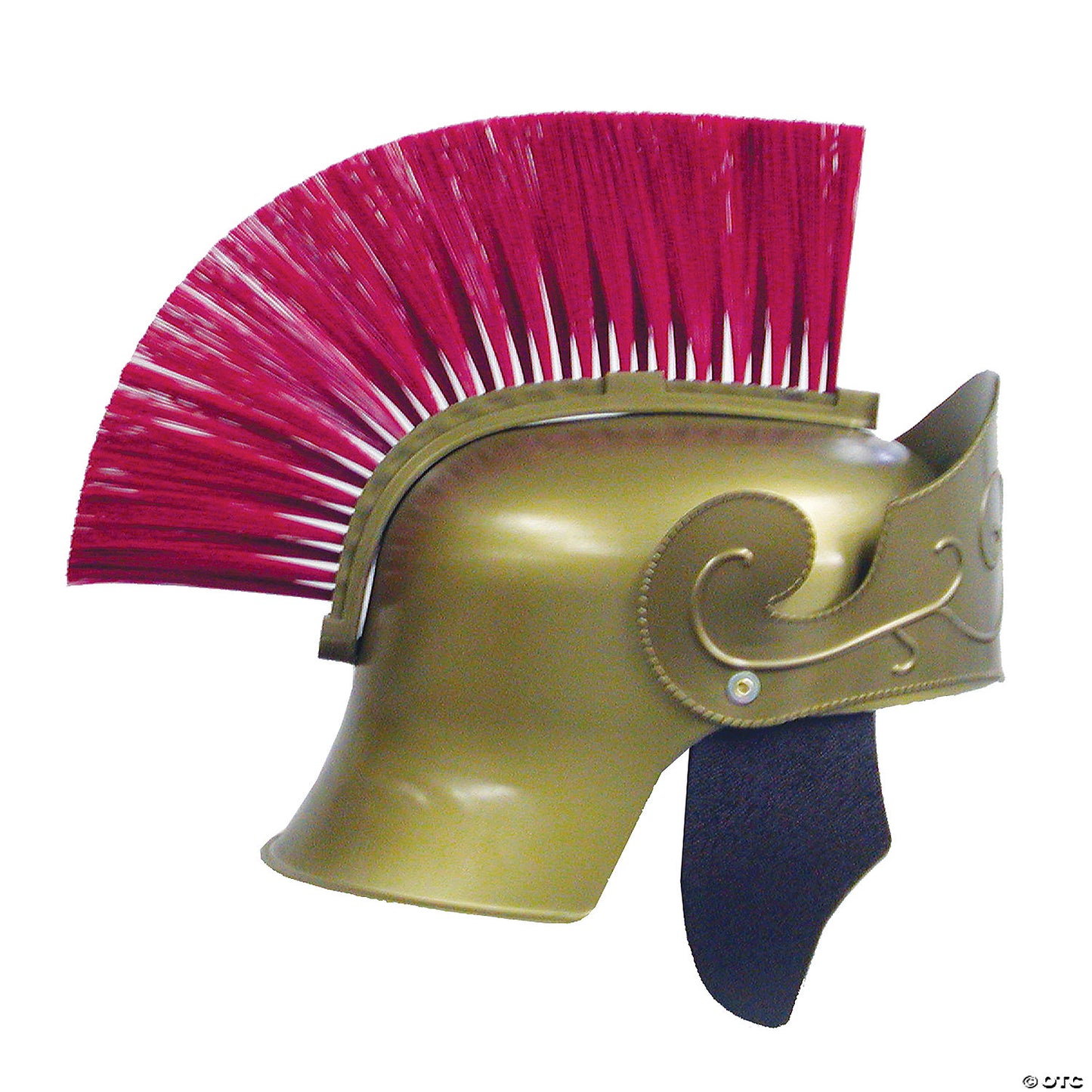 Adult's Gold Roman Helmet with Red Brush