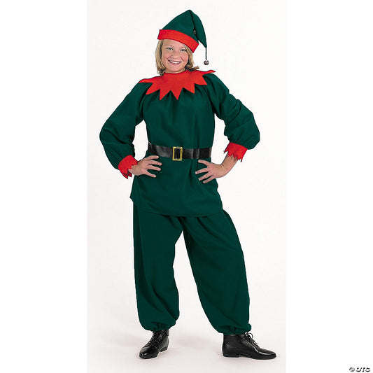 Adult Santa's Helper Elf Suit Costume - L/XL