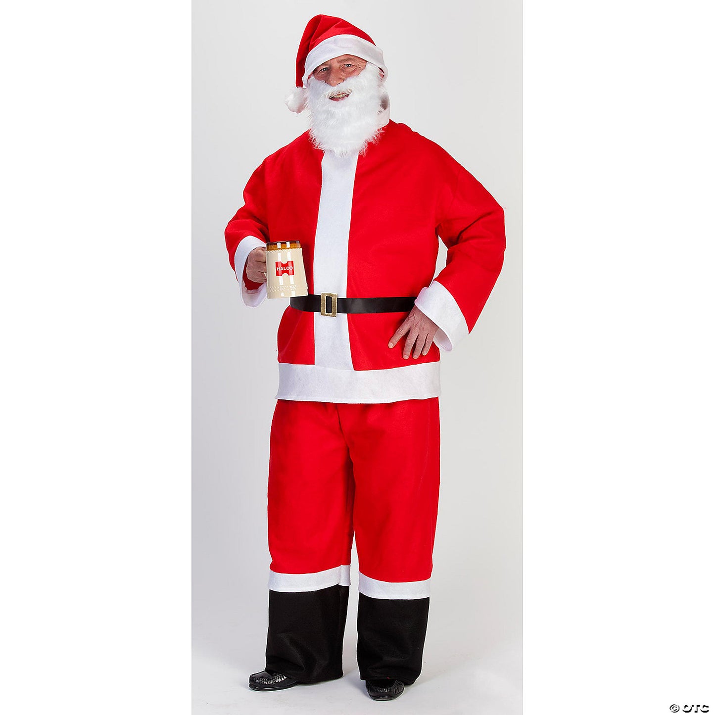 Adult Men’s 5-Piece Saloon Spree Santa Suit - Large