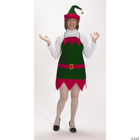 Elf Holiday Apron W Hat