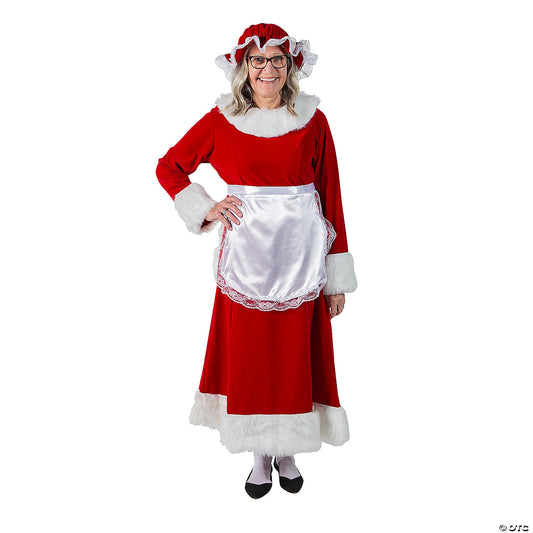 Women’s Regal Red Velvet Mrs. Claus Costume - Large 12-14