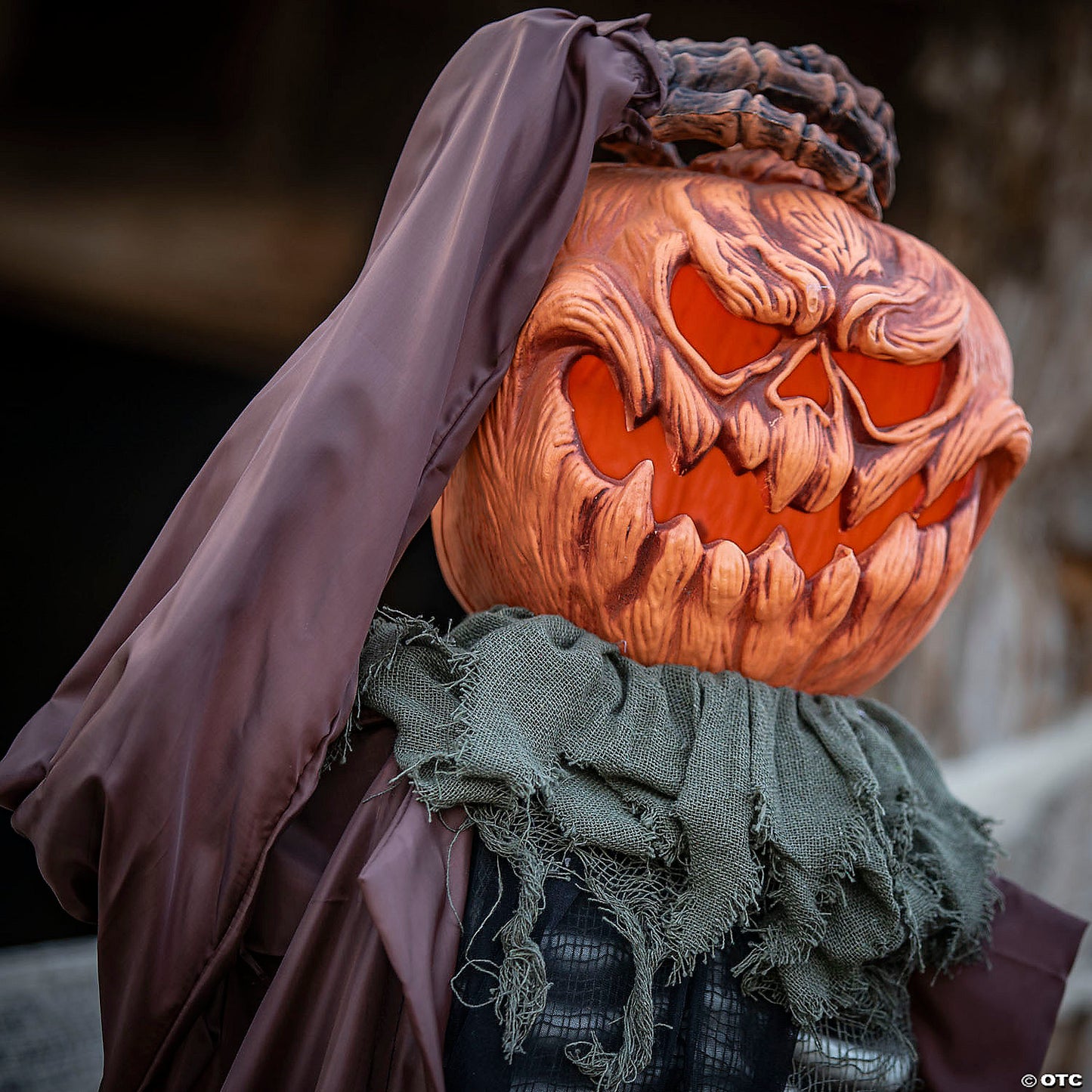 6ft Standing Animated Pumpkin Man