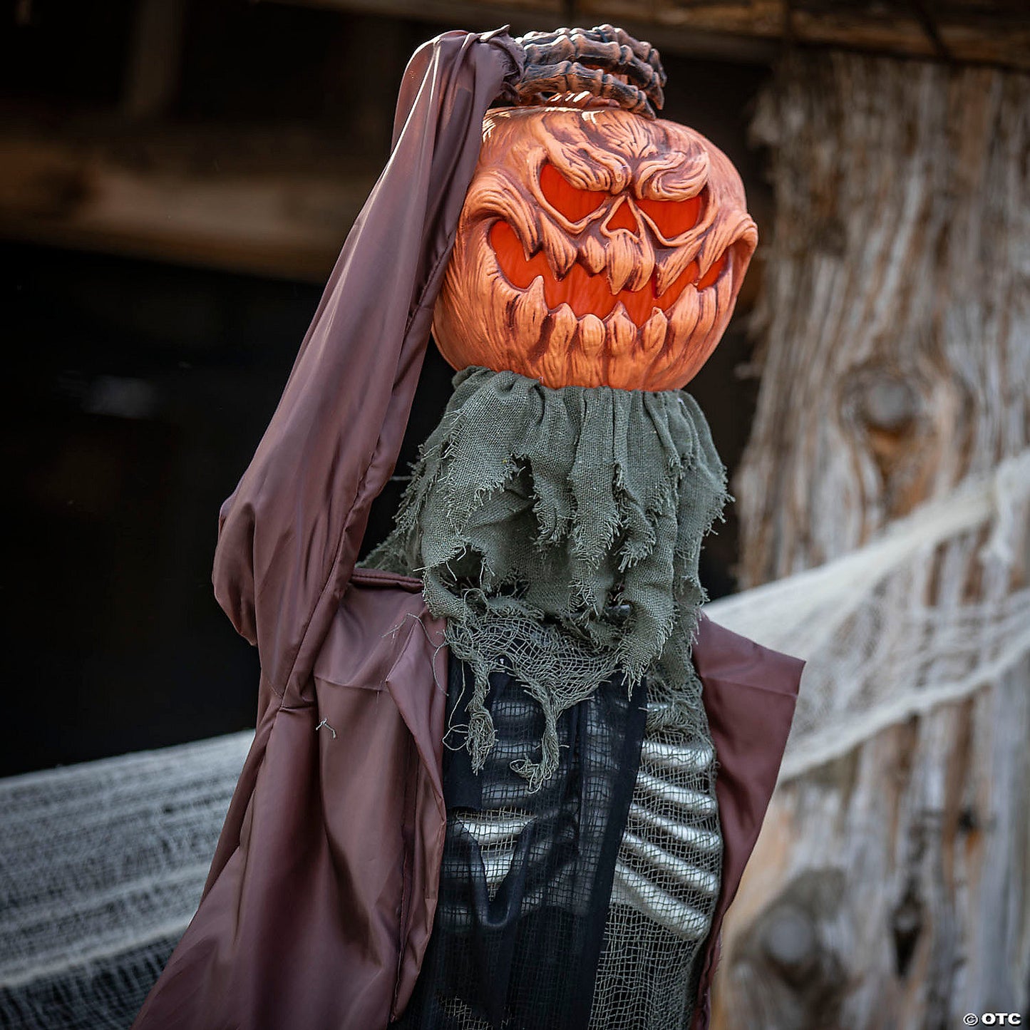 6ft Standing Animated Pumpkin Man