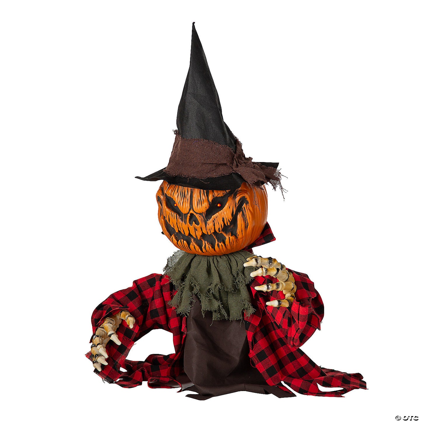 2 Ft. Groundbreaker Animated Orange Pumpkin Man Halloween Decoration