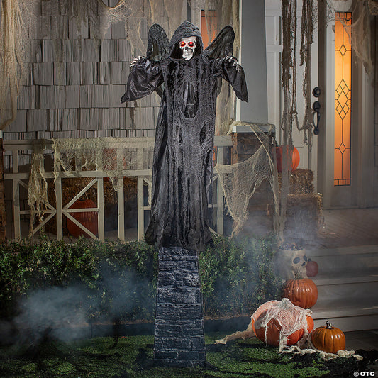 6 Ft Animated Standing Reaper With Wings