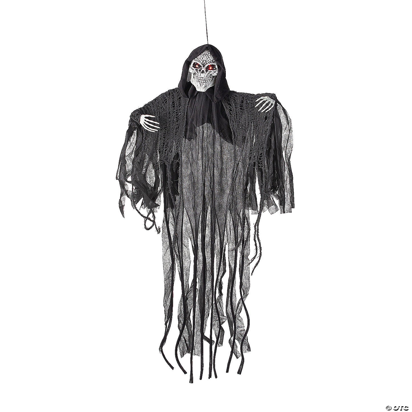 4 Ft Hanging Animated Black Reaper