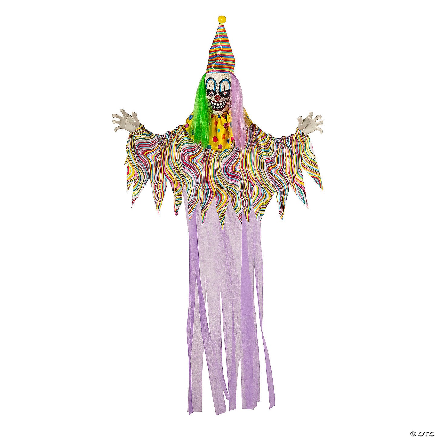 5.5 Ft Light Up Hanging Clown With Sound