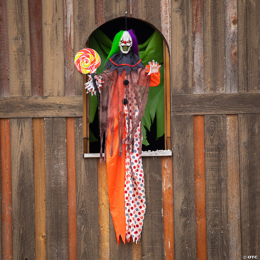 4ft Hanging Animated Clown