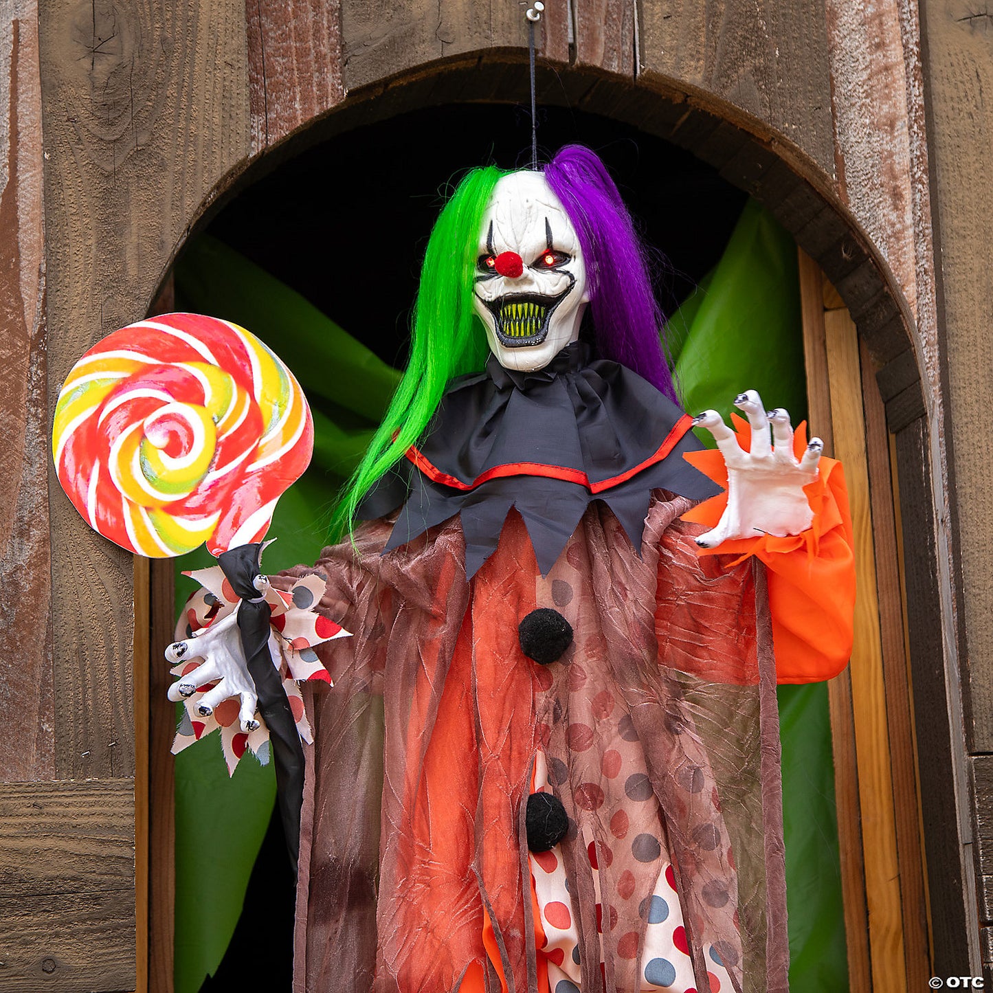 4ft Hanging Animated Clown