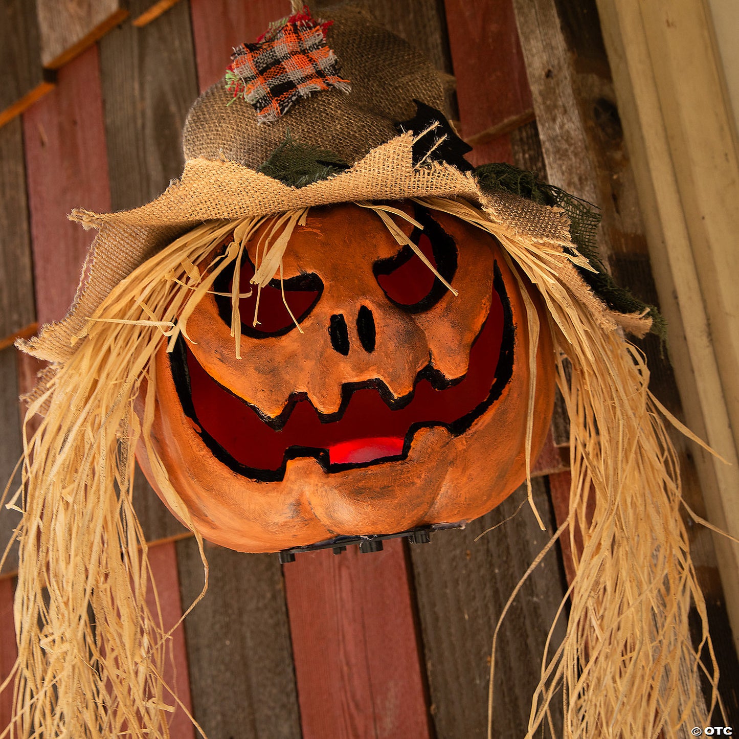 2 Ft Hanging Pumpkin Head