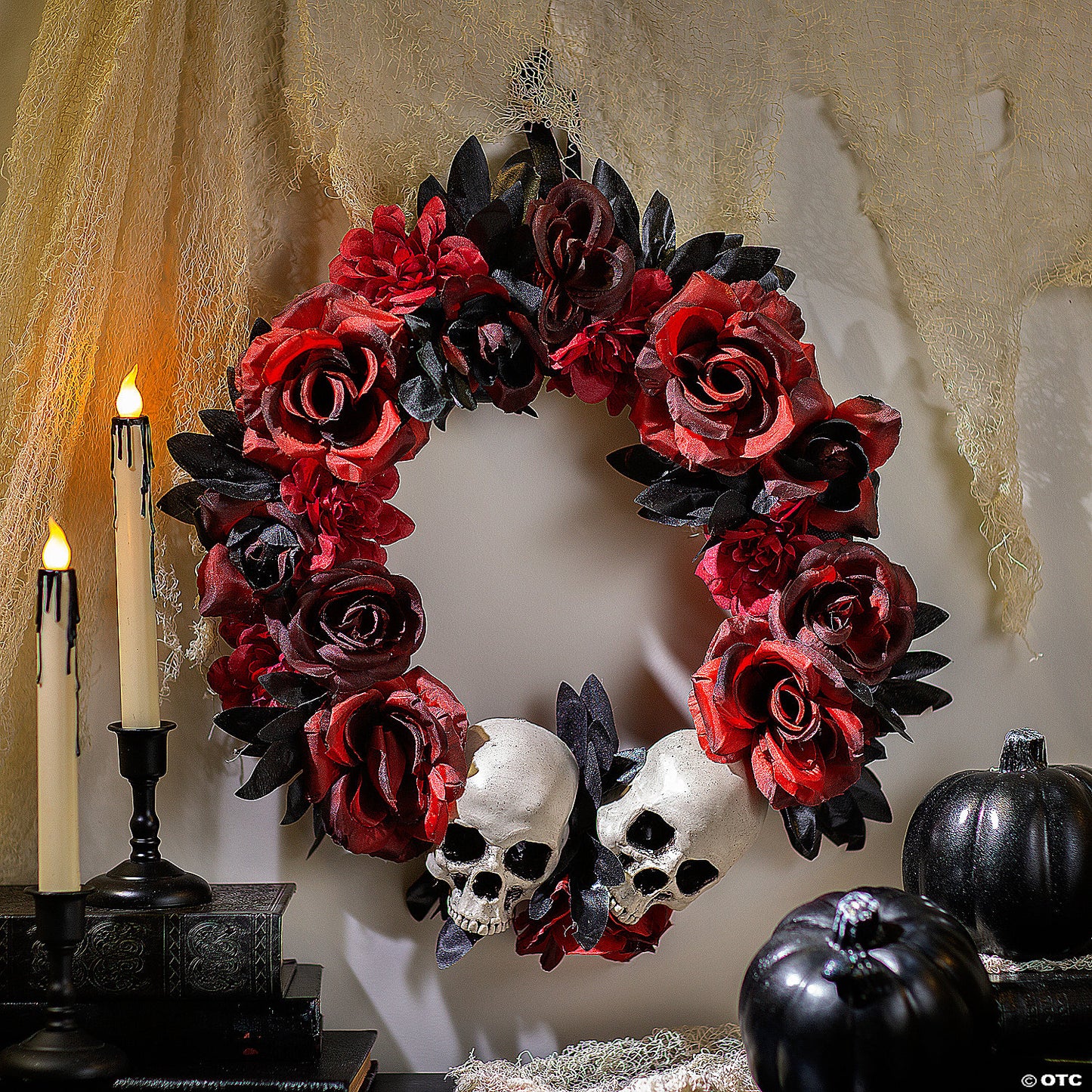 Flower Wreath W/skulls