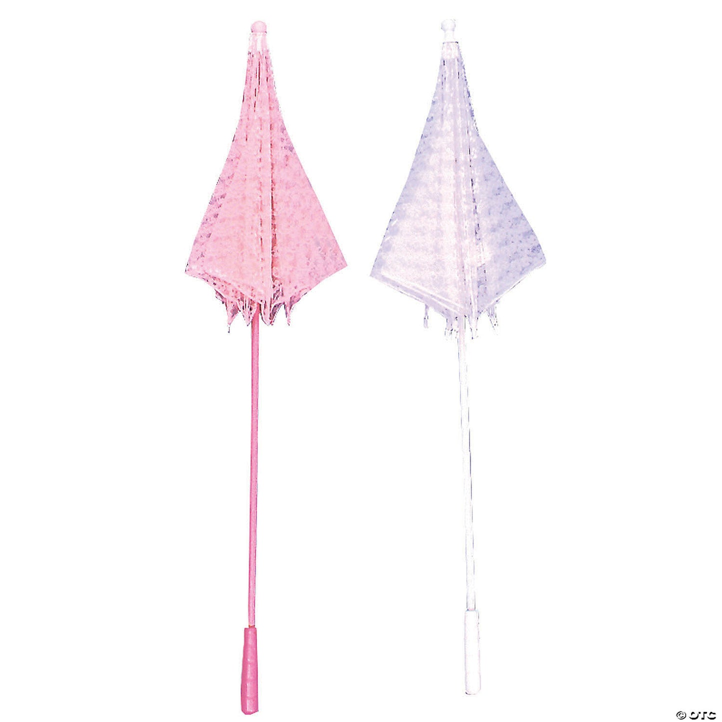 33" Pink Lace Parasol