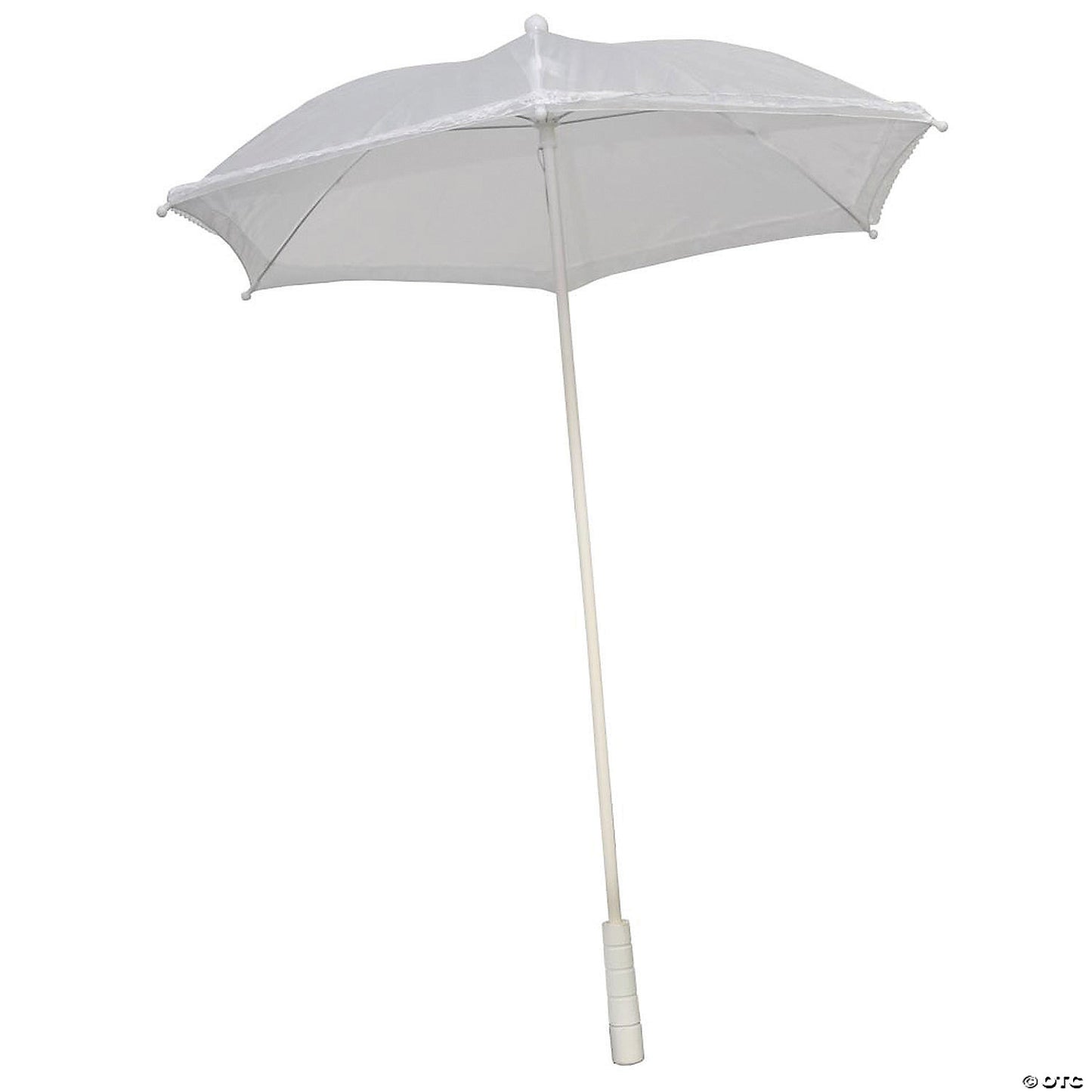 White Ruffle Parasol