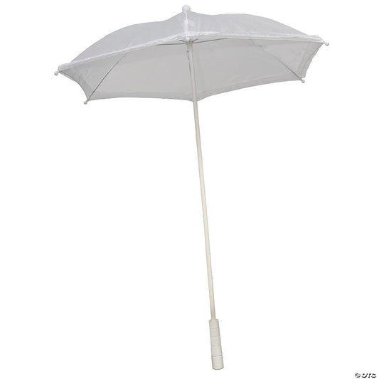 White Ruffle Parasol