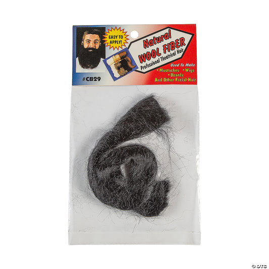 Wool Fiber Black