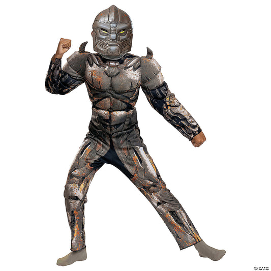 Kids Classic Muscle Transformers Rhinox T7 Costume - Large