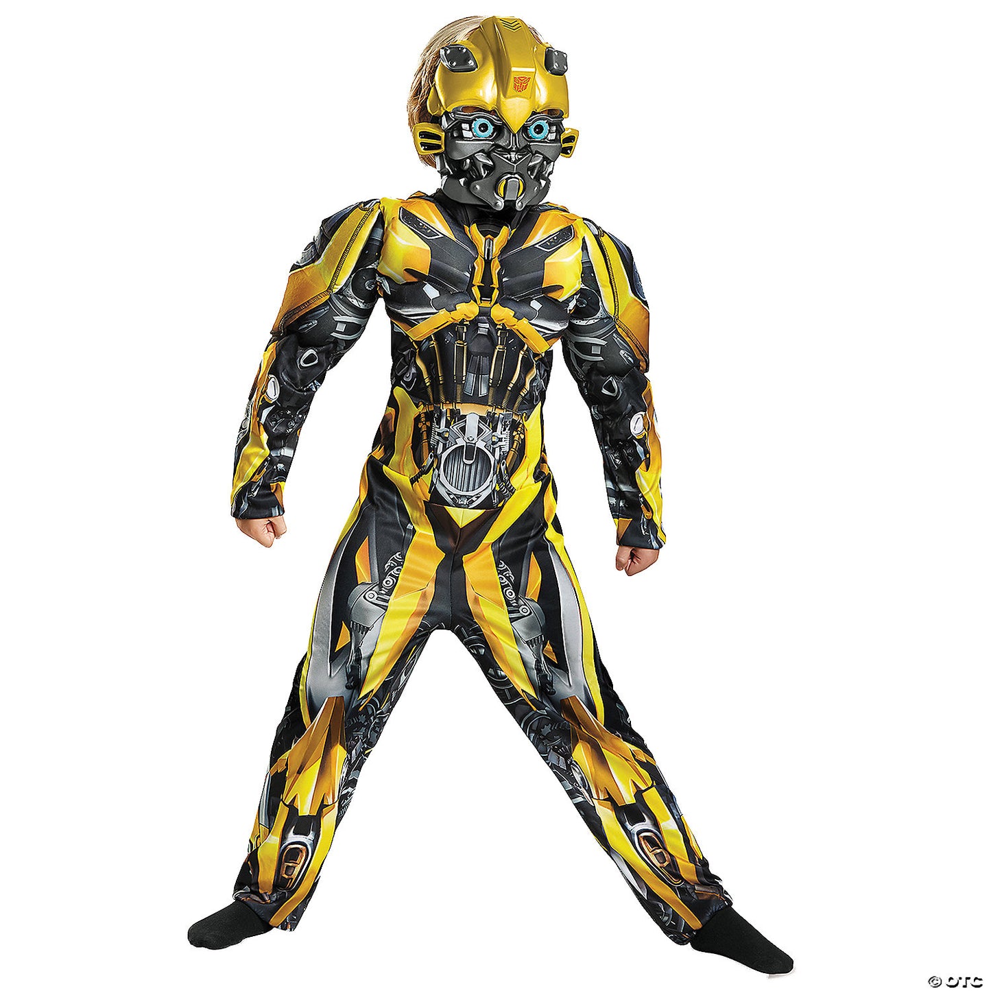 Kids Muscle Transformers Bumblebee Costume - 7-8