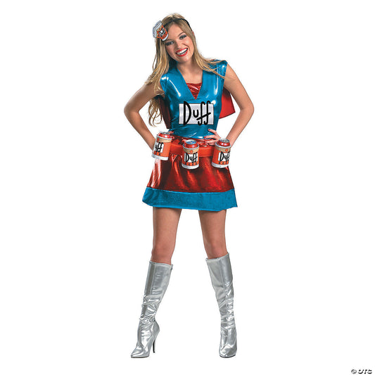 Women’s Deluxe The Simpsons™ Duffwoman Costume - Small