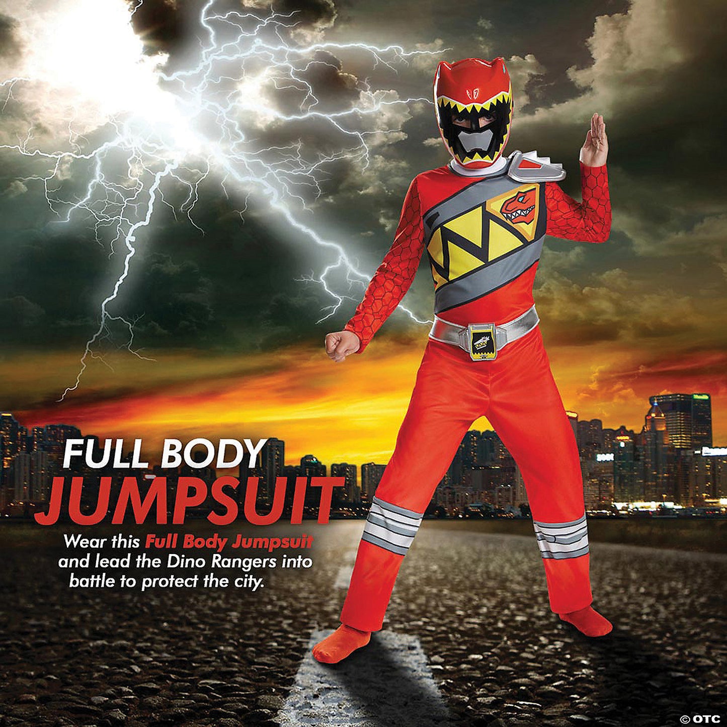 Boy's Classic Red Ranger Dino Costume - Medium