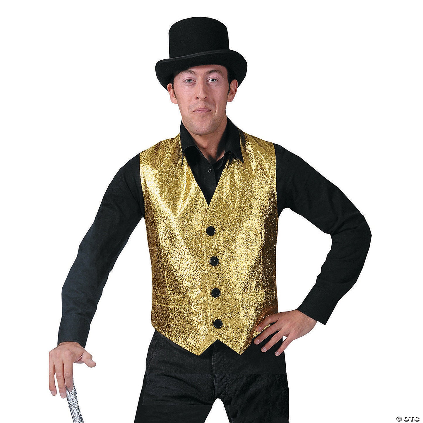 Men’s Gold Vest Costume - Small