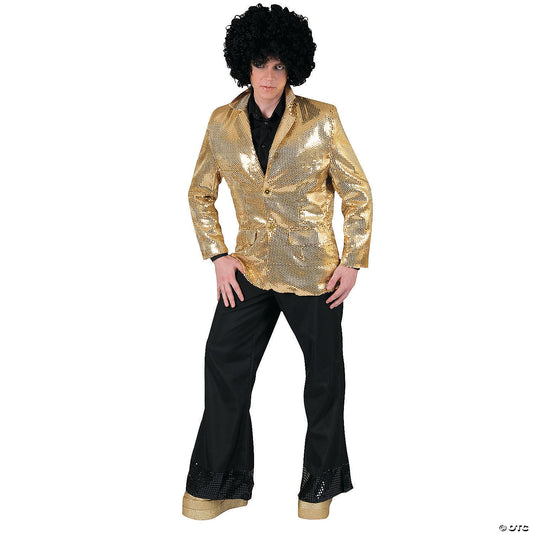 Men’s Silver Disco Jacket Costume - Medium