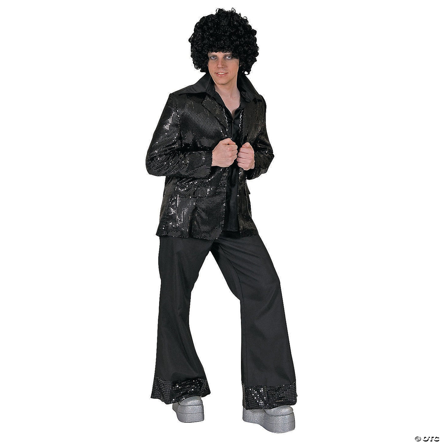 Men’s Silver Disco Jacket Costume - Medium