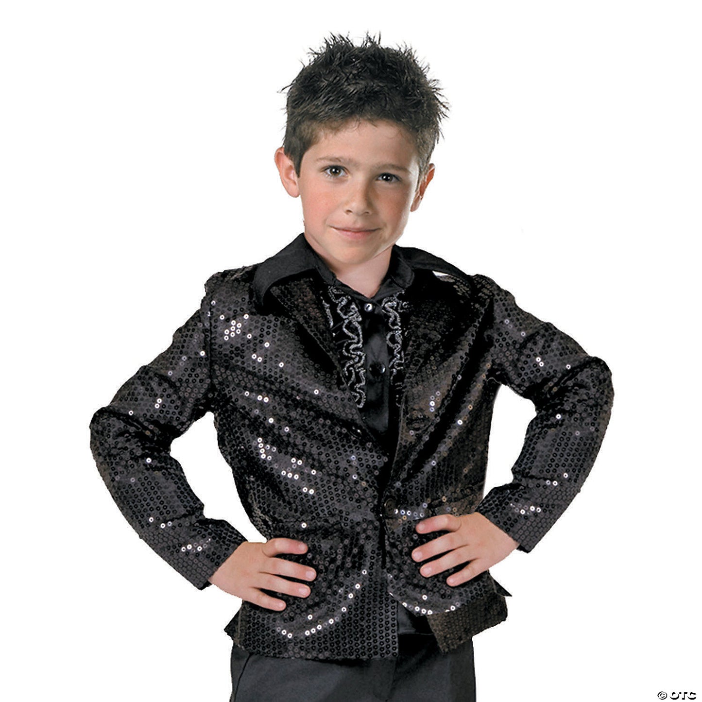 Kid's Silver Disco Jacket Costume - Small