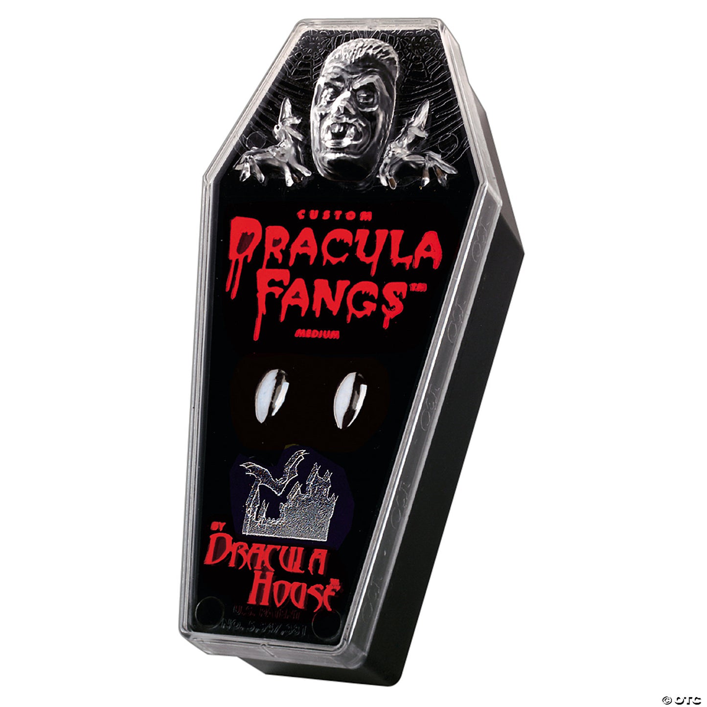 Chrome Plated Dracula Fangs