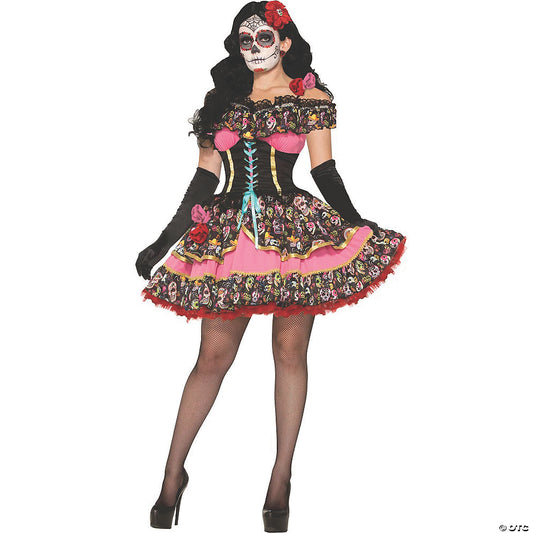 Women’s Day of the Dead Senorita Costume - Small/Medium